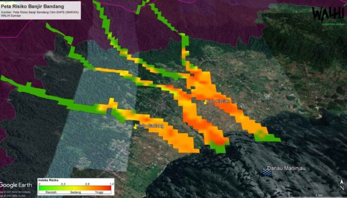 WALHI Sumbar Imbau Warga Koto Kaciak dan Koto Gadang Maninjau Waspada Banjir Bandang
