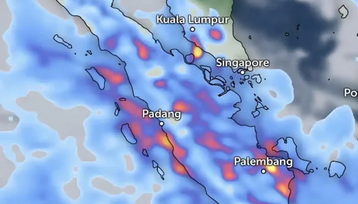 Sumatera Siaga Cuaca Ekstrem, Pertemuan Massa Udara Picu Hujan Lebat