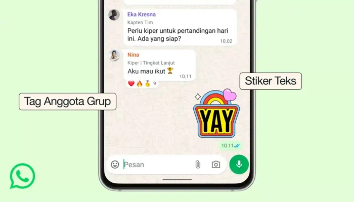 WhatsApp Luncurkan Fitur Baru 2026: Member Tags, Text Stickers, dan Event Reminders