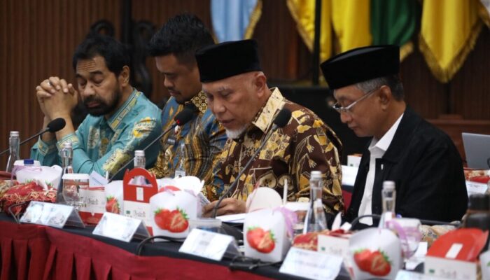 Hadiri Rakor Satgas Nasional, Gubernur Mahyeldi Laporkan Kondisi Terkini Pascabencana Sumbar