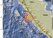 Pesisir Selatan Diguncang Gempa Magnitudo 3,1 Malam Ini