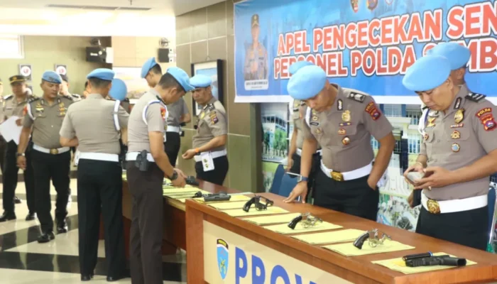 Wakapolda Sumbar Cek Senjata Api Personel, Pastikan Kelayakan dan Administrasi