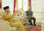 Gubernur Mahyeldi Terima Audiensi Kodim 0312 Padang, Bahas Penelitian Penanganan Bencana oleh Sesko TNI