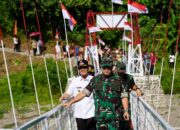 Pangdam XX/TIB Tinjau Jembatan Batang Mangoi, Pangkas Jarak Warga hingga 5 Kilometer