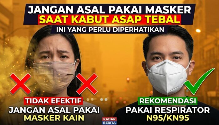 Jangan Asal Pakai Masker Saat Kabut Asap Tebal, Ini yang Perlu Diperhatikan