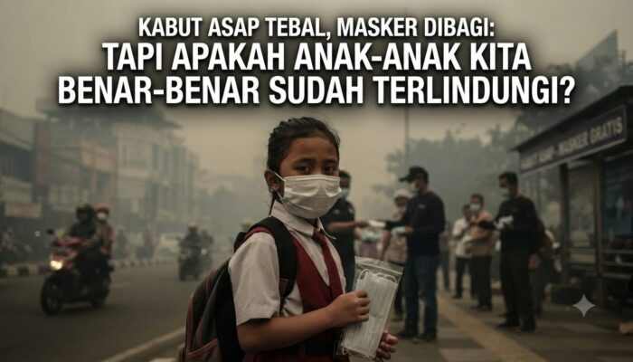 Kabut Asap Tebal, Masker Dibagi: Tapi Apakah Anak-Anak Kita Benar-Benar Sudah Terlindungi?