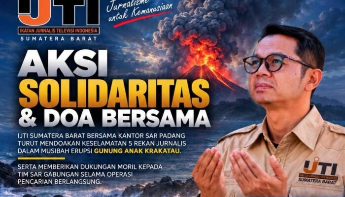 IJTI Sumatera Barat Akan Gelar Doa Bersama untuk 5 Jurnalis Hilang Kontak di Perairan Kawasan Gunung Anak Krakatau