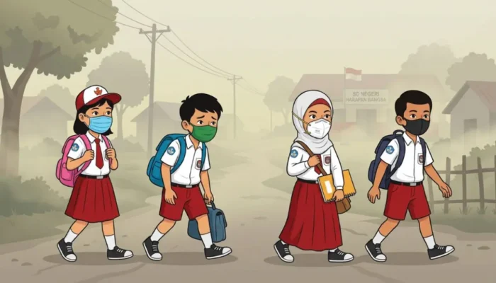 Kualitas Udara Padang Makin Berbahaya, Sekolah PAUD-SMP Kembali PJJ