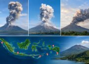 Tiga Gunung Api Erupsi Pagi Ini, Lima Gunung Berstatus Siaga 10 Tiga Gunung Api Erupsi Pagi Ini, Lima Gunung Berstatus Siaga