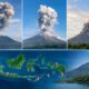 Tiga Gunung Api Erupsi Pagi Ini, Lima Gunung Berstatus Siaga